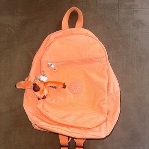 Kipling Peach Backpack